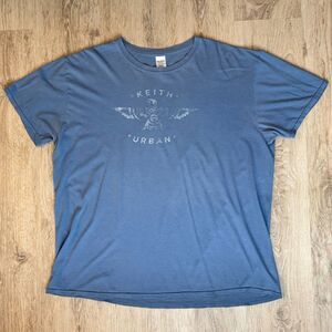 Keith Urban Graffiti U Tour T-Shirt Blue 2XL Gildan Softstyle 2018 Concert Tee